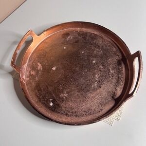 Hearth & Hand Magnolia Copper Round Decorative Tray with Handles 11.5 inch